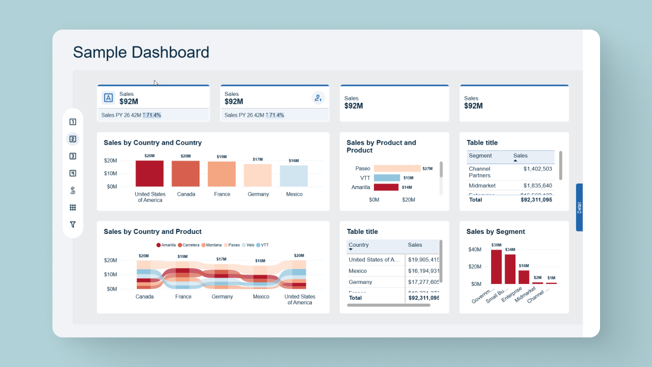 Power BI Master UI Template - Slide 4
